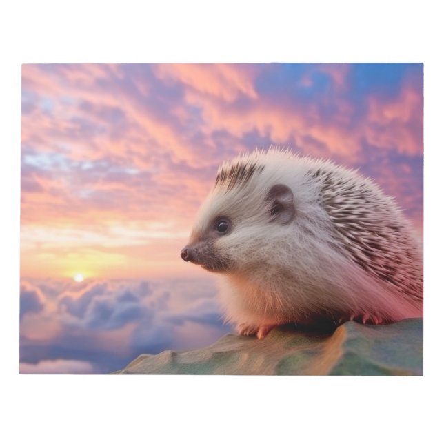 Igel Tierart Majestic Wild Notizblock (Vorderseite)