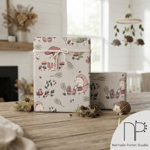 Igel-Toile-Kinder  Geschenkpapier