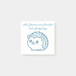 Igel-Traum-Poster Post-it Klebezettel