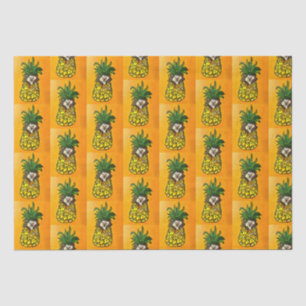 Igel und Ananas-Gewebe Seidenpapier