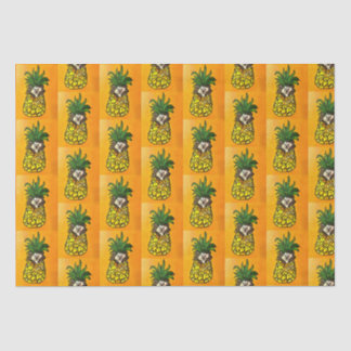 Igel und Ananas-Gewebe Seidenpapier