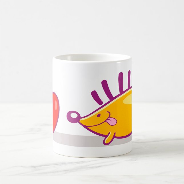 Igel und Apfel Kaffeetasse (Von Creator hochgeladen)