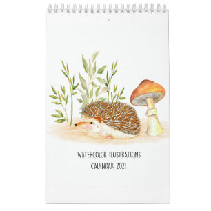 Igel- und Aquarellbilder 2021 Kalender
