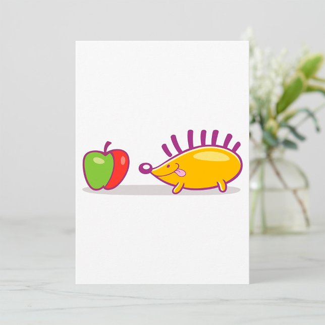 Igel und ein Apfel Einladung (Von Creator hochgeladen)