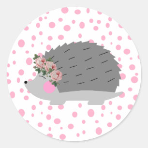 Igel und Polka Dot Sticker