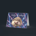 Igel Urlaubskarte Feiertagskarte<br><div class="desc">Was ist festlicher als ein Igel auf Laserhintergrund?  Nichts. 
Ihre Freunde und Familie werden sich freuen,  eine so einzigartige und lustige Karte zu erhalten.</div>