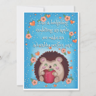 Igel Valentinstag  Feiertagskarte