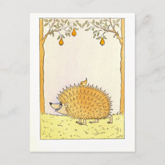 "Igel - Vintage Illustration Postkarte