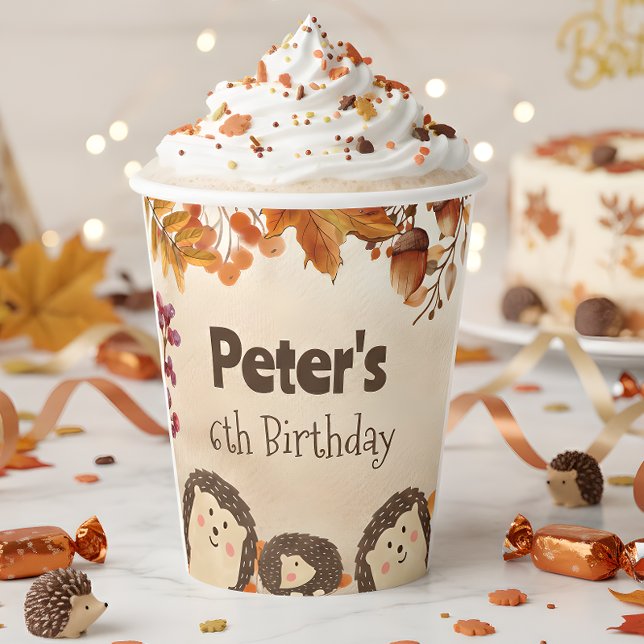 Igel Wasserfarbe Geburtstag Pappbecher (Von Creator hochgeladen)
