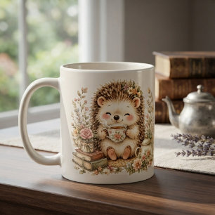 Igel-Wasserfarbenkunst zur Teezeit Kaffeetasse