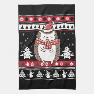 Igel Weihnachten Geschirrtuch