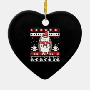 Igel Weihnachten Keramik Ornament
