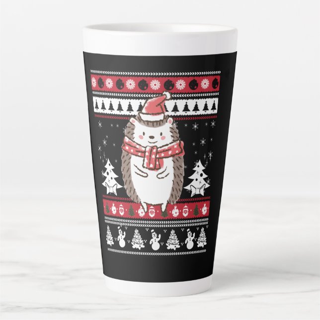 Igel Weihnachten Milchtasse (Vorderseite)