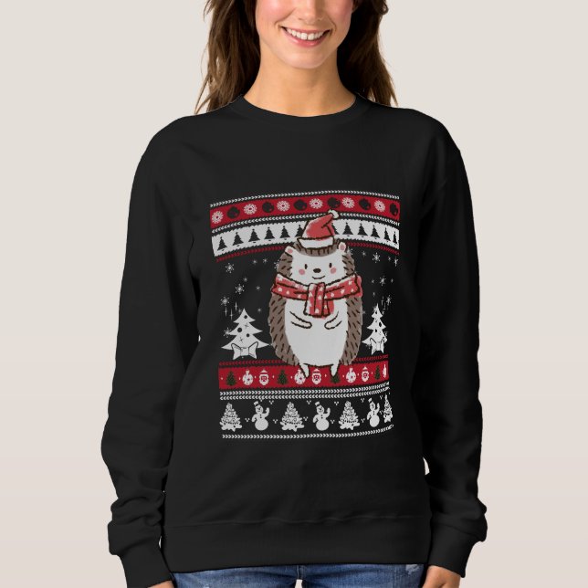 Igel Weihnachten Sweatshirt (Vorderseite)