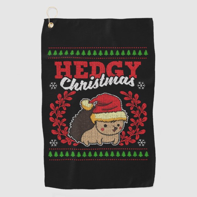 Igel Weihnachten Weihnachten Weihnachten Weihnacht Golfhandtuch (Vorderseite)