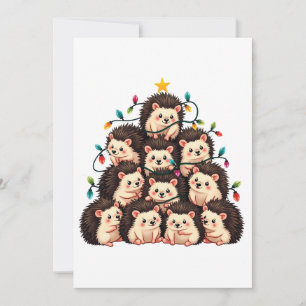 Igel Weihnachtsbaum Frohe WeihnachtsWeihnachten We Einladung
