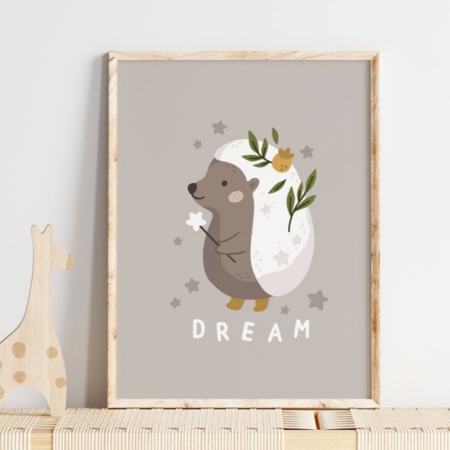 Igel Woodland Animal Dream Poster | Wall Print (Von Creator hochgeladen)