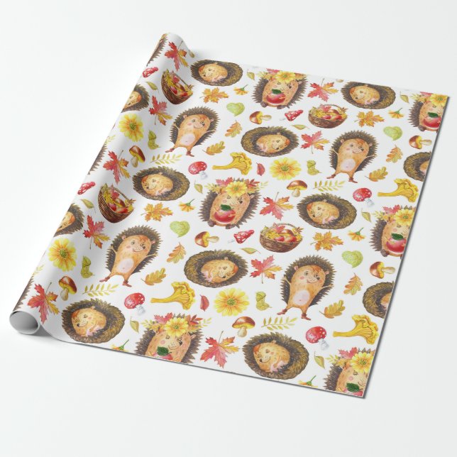 Igel Wrapping Paper Geschenkpapier (Ungerollt)