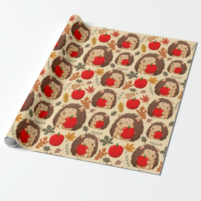 Igel Wrapping Paper Geschenkpapier (Ungerollt)