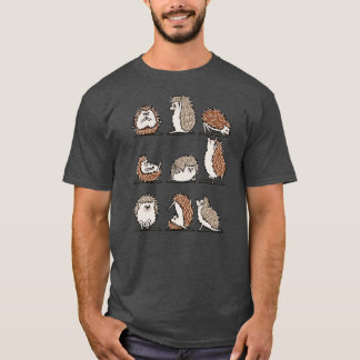 Igel-Yoga lustige Freunde T-Shirt