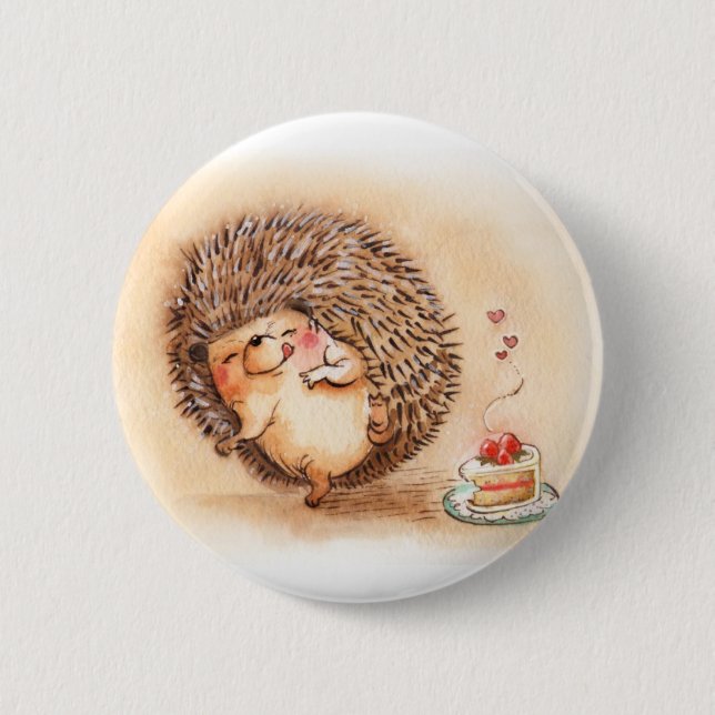 Igel Yum Button (Vorderseite)