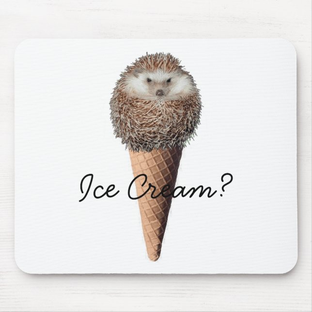Igels-Eiscreme Mousepad (Vorne)
