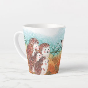 Igels Illustration kleine Latte-Tasse Milchtasse