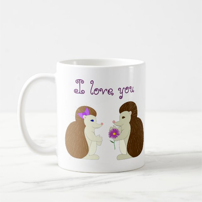 Igels-Liebe-Tasse Tasse (Links)