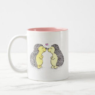 Igels-Liebe-Tasse Zweifarbige Tasse