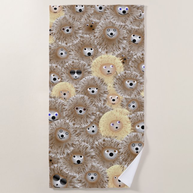 Igels-Party-Badetuch Strandtuch (Vorderseite)