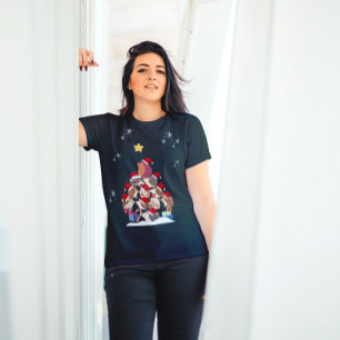 Igels Weihnachtsbaum Santa Caps T-Shirt