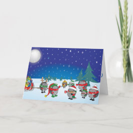Igels Weihnachtsmagie Feiertagskarte