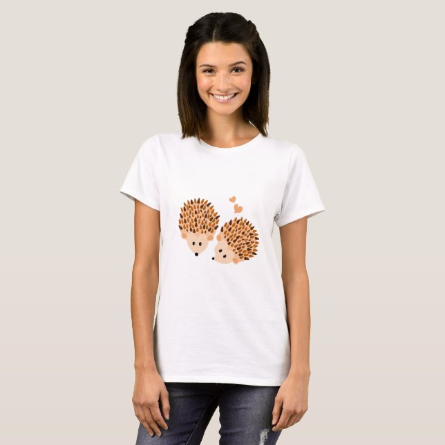 Igelsillustration T-Shirt (Vorne ganz)