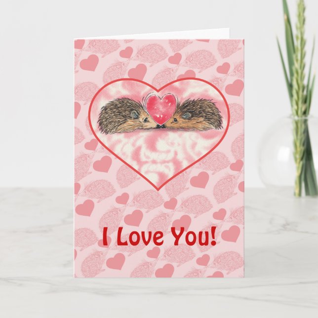 IgelValentines durch Russ Feiertagskarte (Vorderseite)