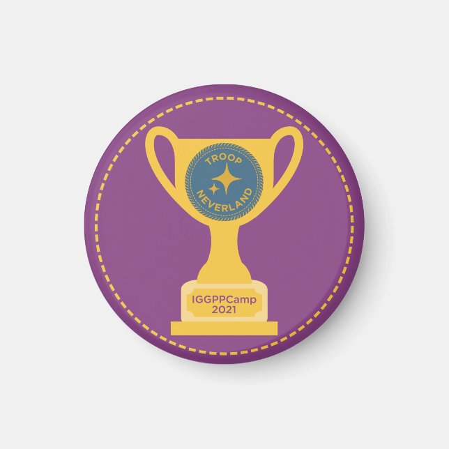 IGGPPCamp 2021 Camp Cup Gewinner Magnet (Vorne)