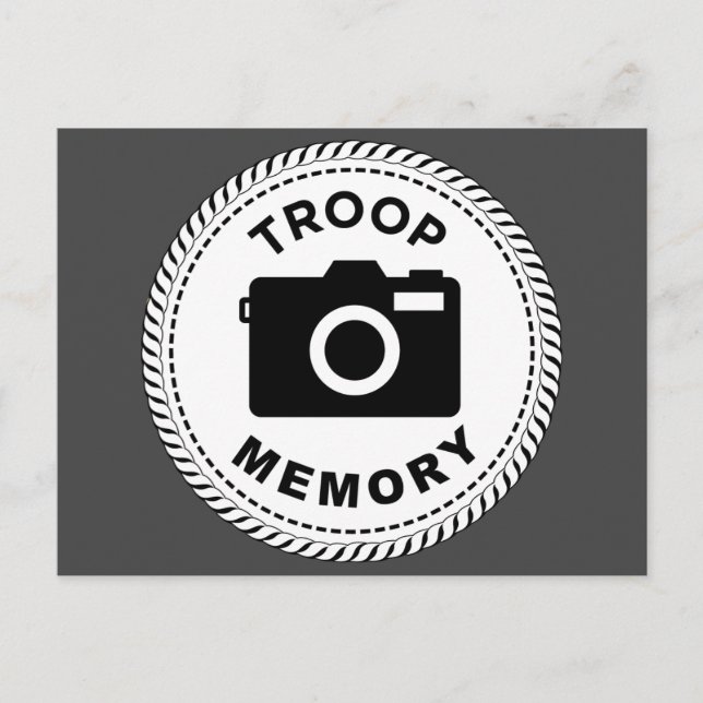 IGGPPCamp 2023 Troop-Memory-Postkarte Postkarte (Vorderseite)
