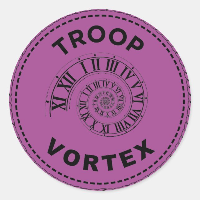 IGGPPCamp 2023 Truppenvortex-Sticker Runder Aufkleber (Vorderseite)