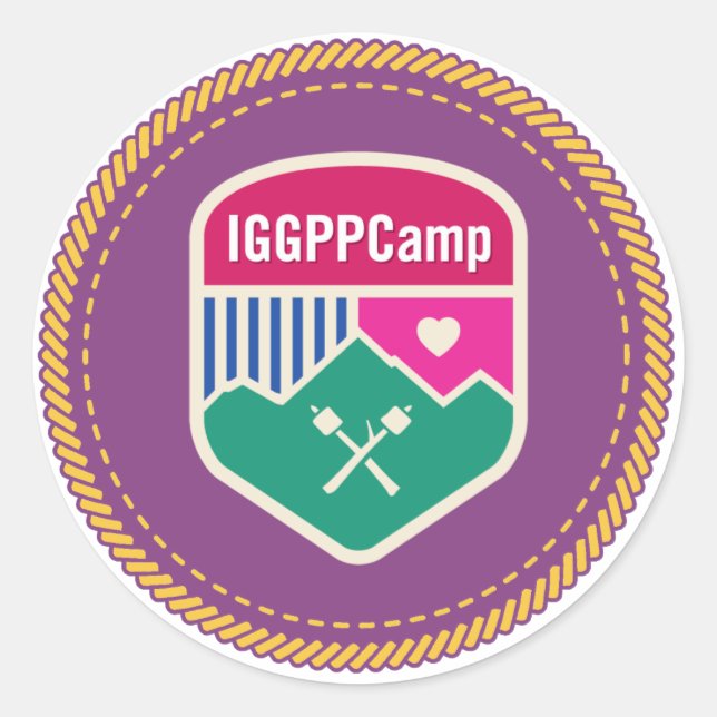 IGGPPCamp Abzeichen Sticker (Vorderseite)