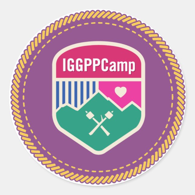 IGGPPCamp Abzeichen Sticker (Vorderseite)