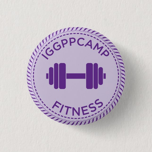 IGGPPCamp Fitness-Abzeichen Button (Vorderseite)