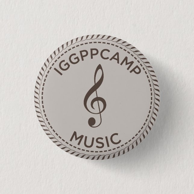 IGGPPCamp Musik-Abzeichen Button (Vorderseite)