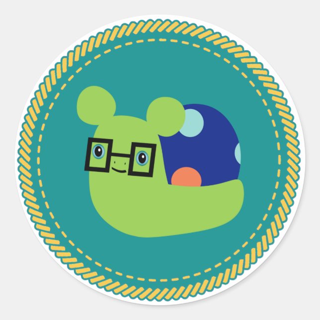 IGGPPCamp Schneckenkleber Runder Aufkleber (Vorderseite)