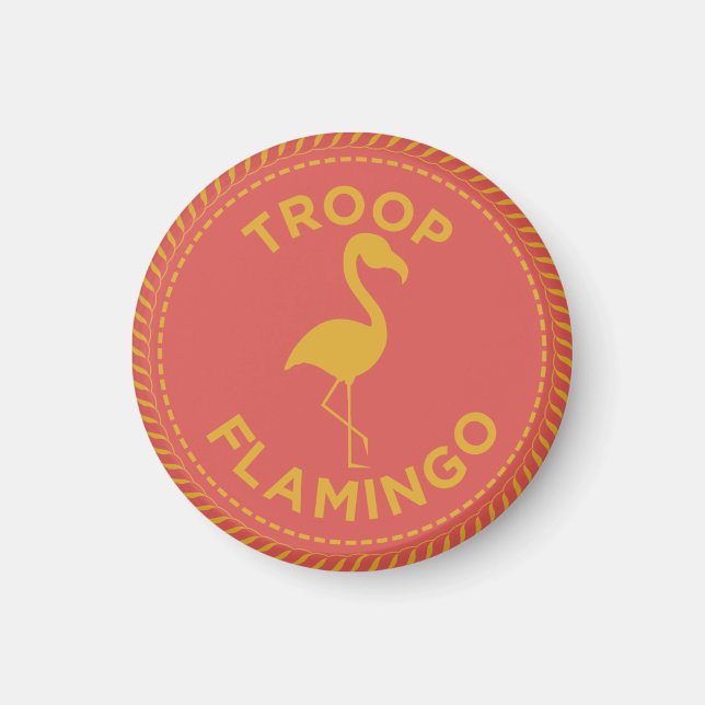 IGGPPCamp Troop Flamingo Magnet (Vorne)