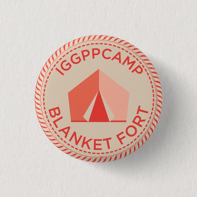 IGGPPCamp umfassendes Fort-Abzeichen Button (Vorderseite)