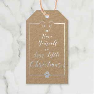 Iggy Little Christmas Niedlich Fun Greyhound Elega Geschenkanhänger