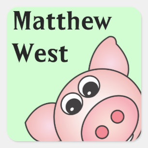 Iggy the Piggy Personalisiert Stickers