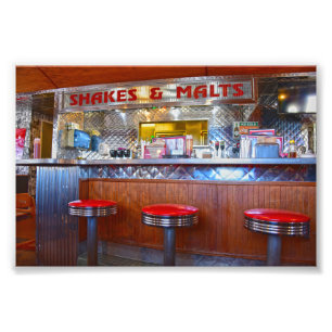 Iggy's Diner Interior, Carthage, Missouri Fotodruck