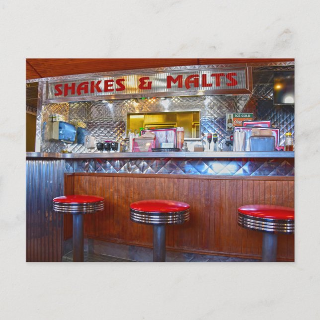 Iggy's Diner Interior, Carthage, Missouri Postkarte (Vorderseite)