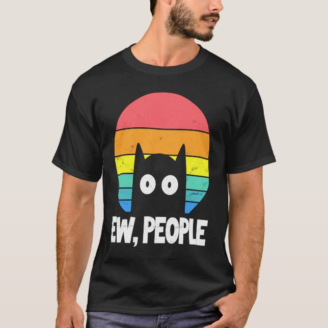 Igitt Leute Katze Katze T-Shirt (Vorderseite)