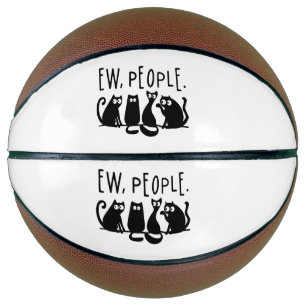 Igitt Leute Lustige Miauende Schwarze Katzen Basketball